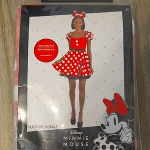 Disney Minnie Mouse Red and White Polka Dot Mini Dress